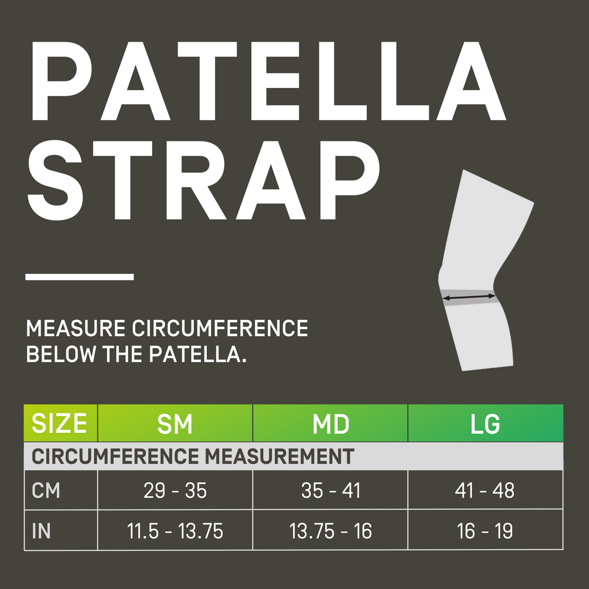 Mid Support Patella Strap, Unisex