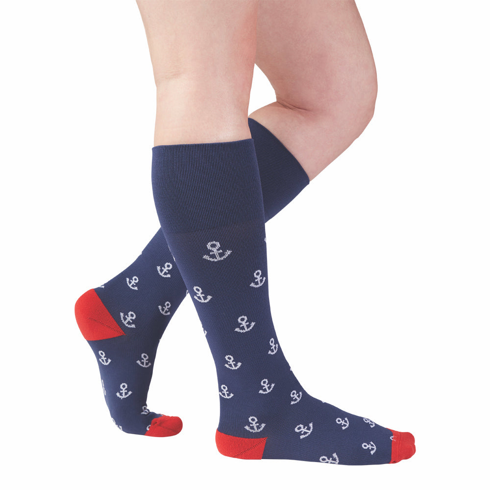 Rejuva Anchor Calf Compression Socks 15-20 mmHg