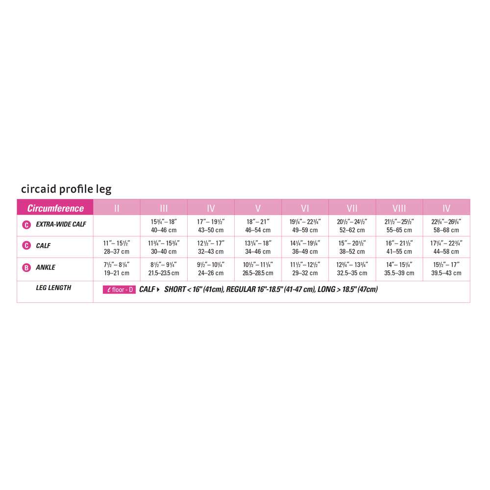 circaid profile lower leg energy oversleeve long extra-wide