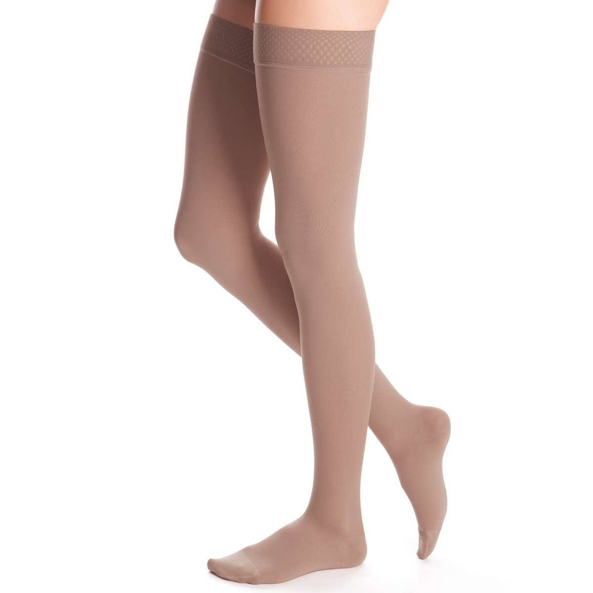 duomed advantage 20-30 mmHg thigh beaded topband closed toe petite, Single