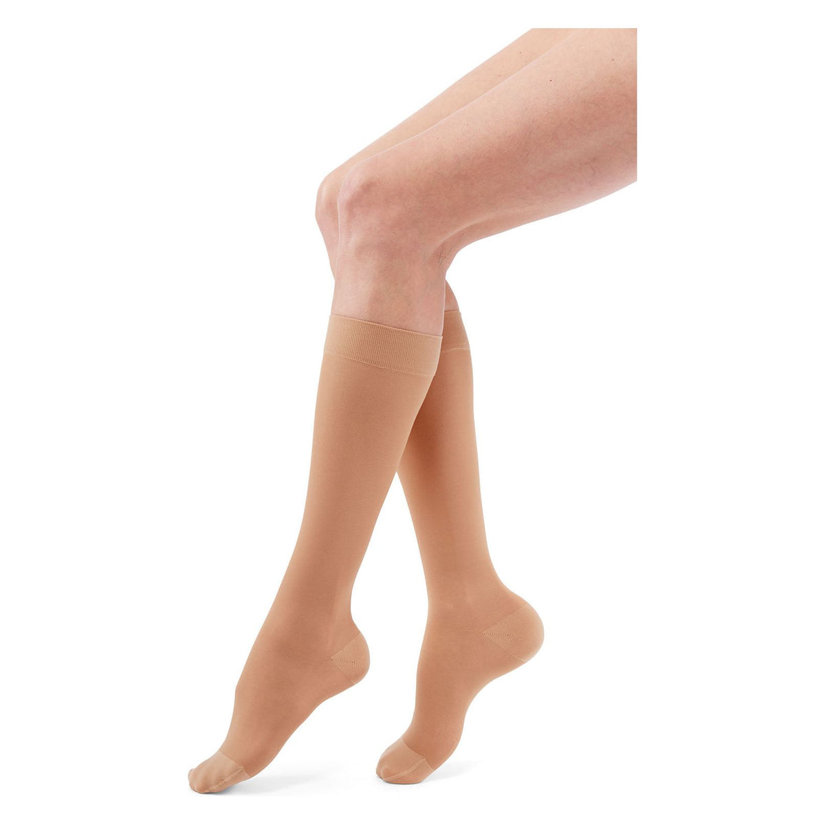 duomed transparent 15-20 mmHg calf closed toe standard