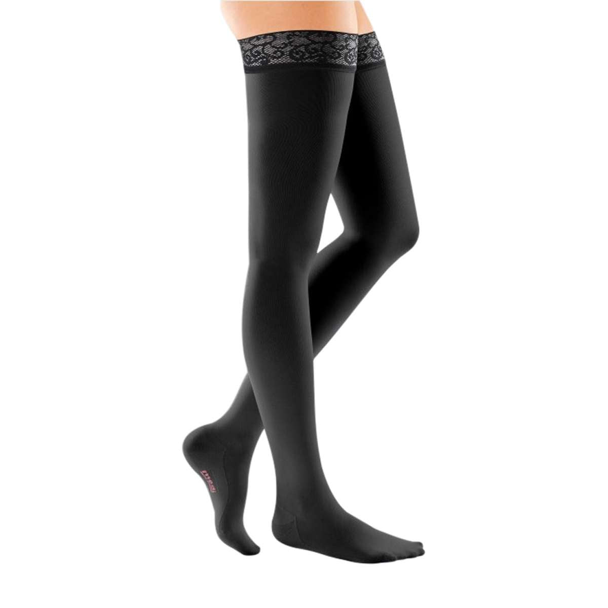 mediven comfort 20-30 mmHg thigh lace topband closed toe petite
