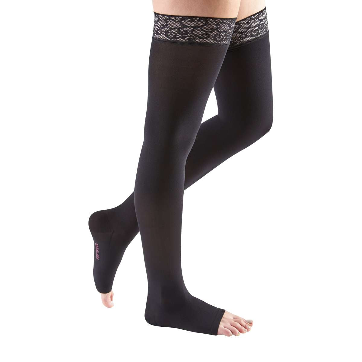 mediven comfort 20-30 mmHg thigh lace topband open toe standard