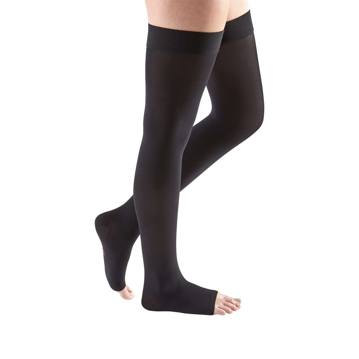 mediven comfort 30-40 mmHg thigh beaded topband open toe standard