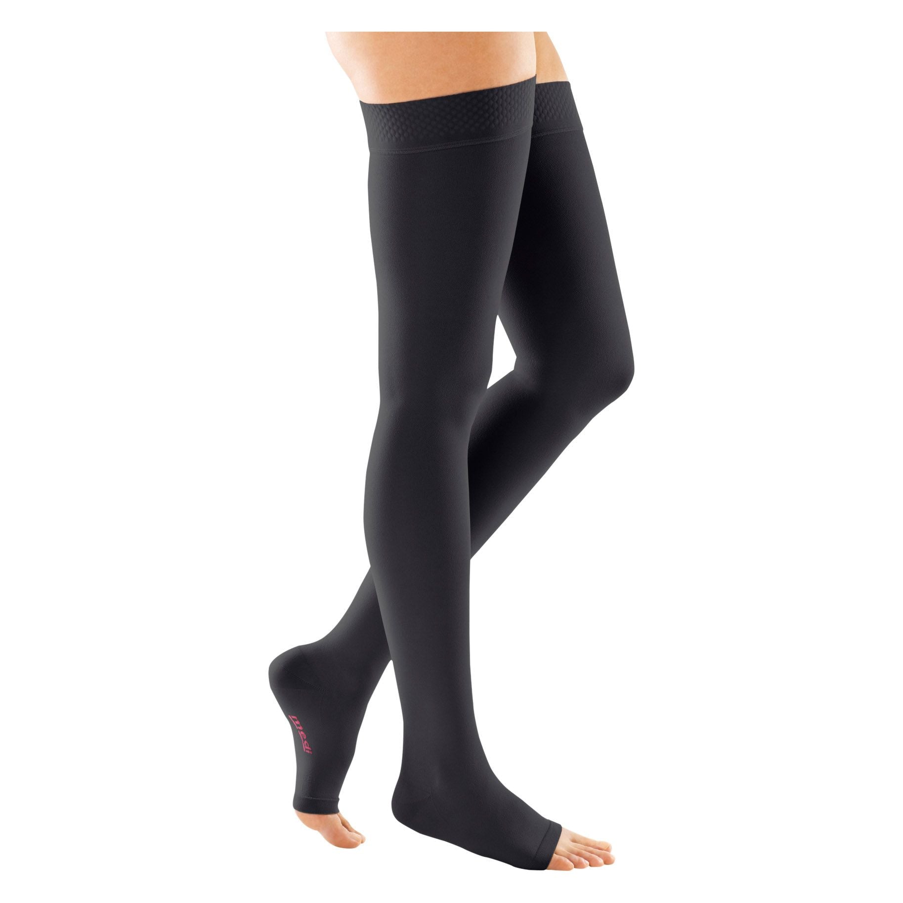 mediven forte 30-40 mmHg thigh beaded topband open toe standard