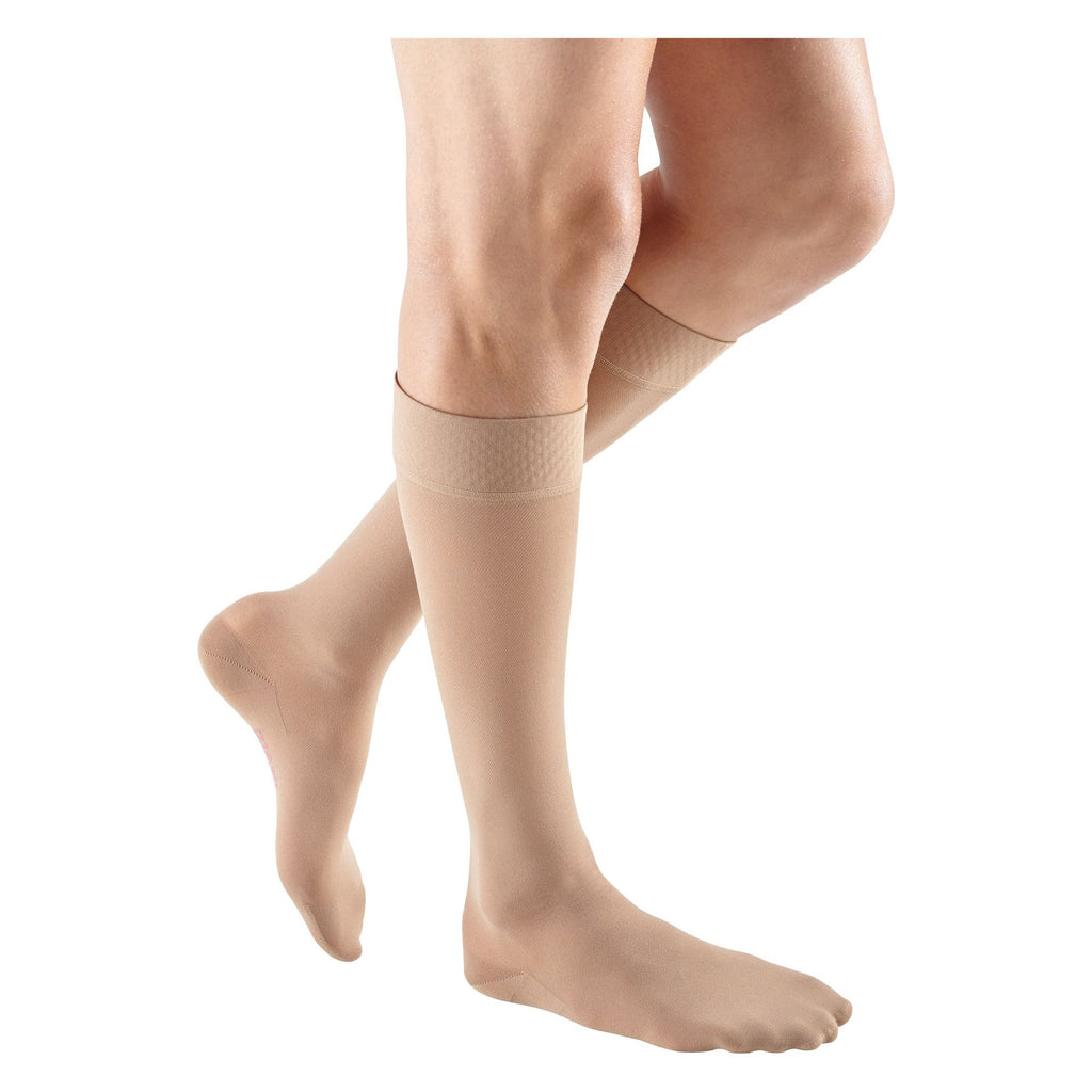 mediven plus 20-30 mmHg calf beaded topband closed toe standard