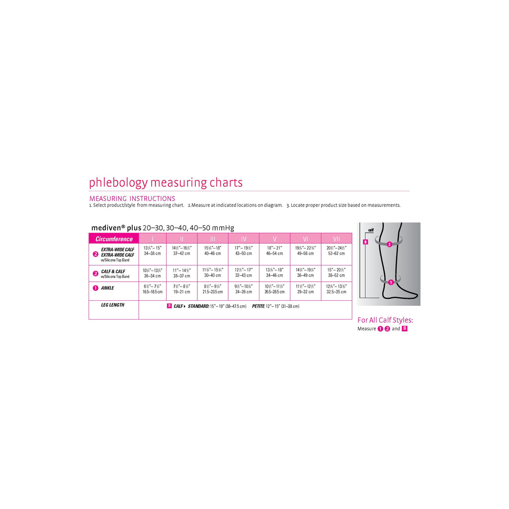 mediven plus 20-30 mmHg calf open toe standard