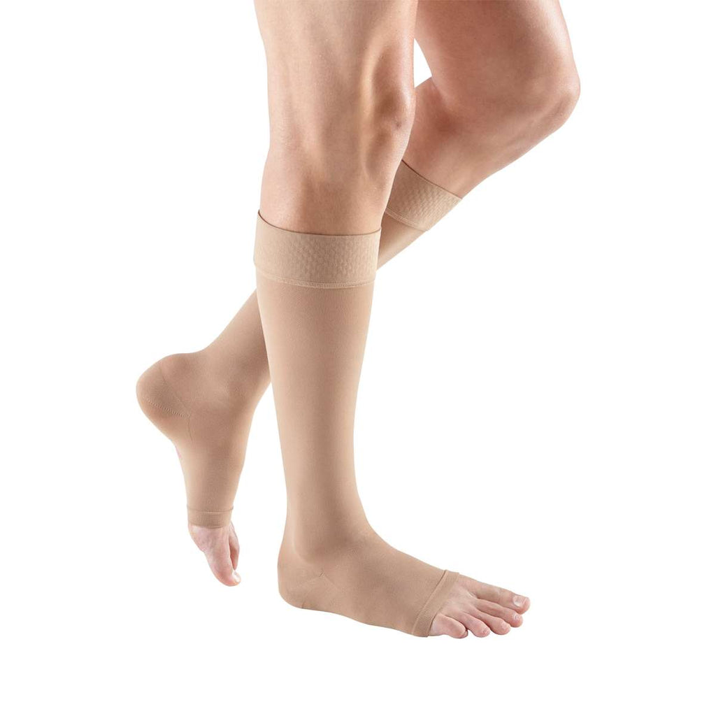 mediven plus 20-30 mmHg calf beaded topband open toe standard