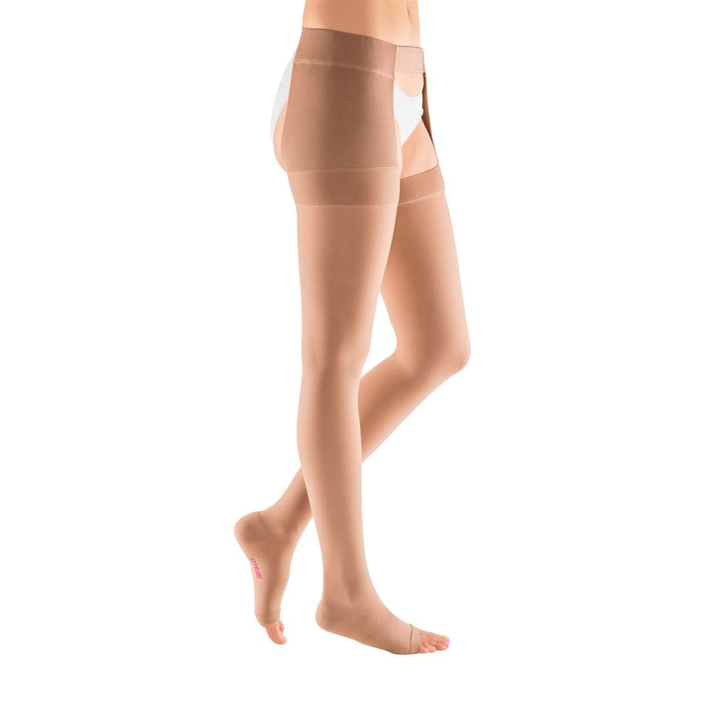 mediven plus 20-30 mmHg thigh waist attachment right open toe standard
