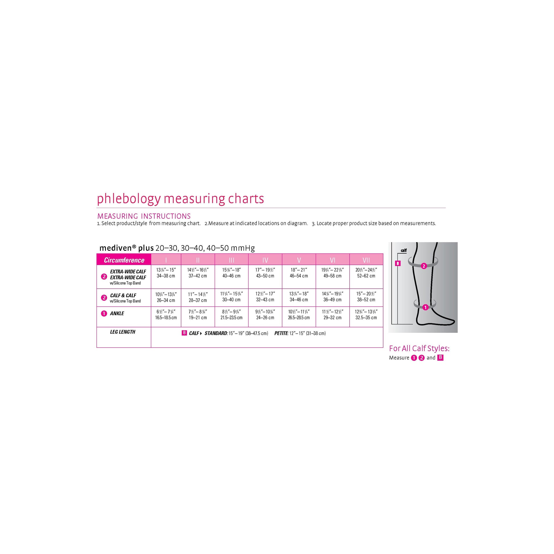 mediven plus 30-40 mmHg calf beaded topband open toe standard