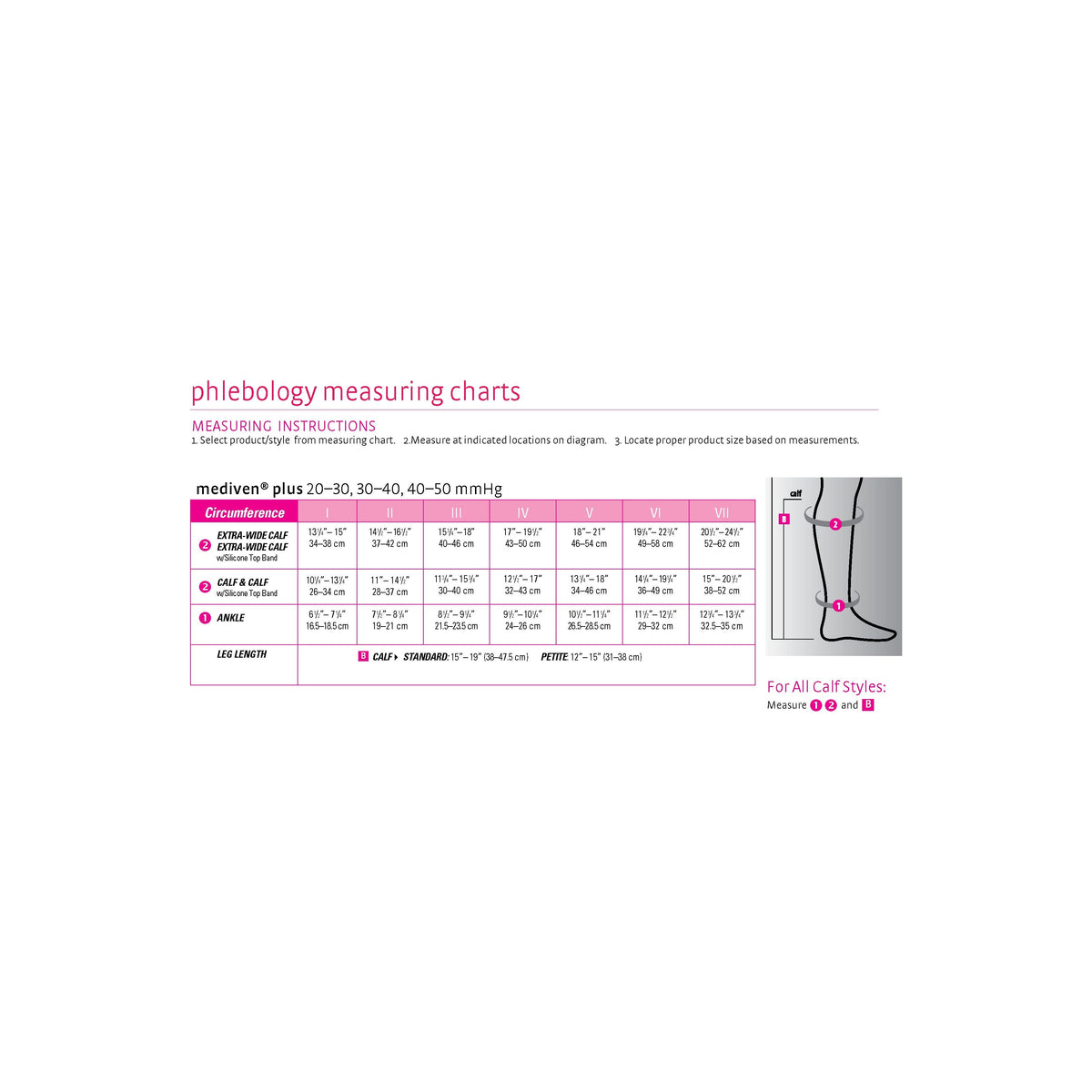 mediven plus 30-40 mmHg calf beaded topband open toe standard
