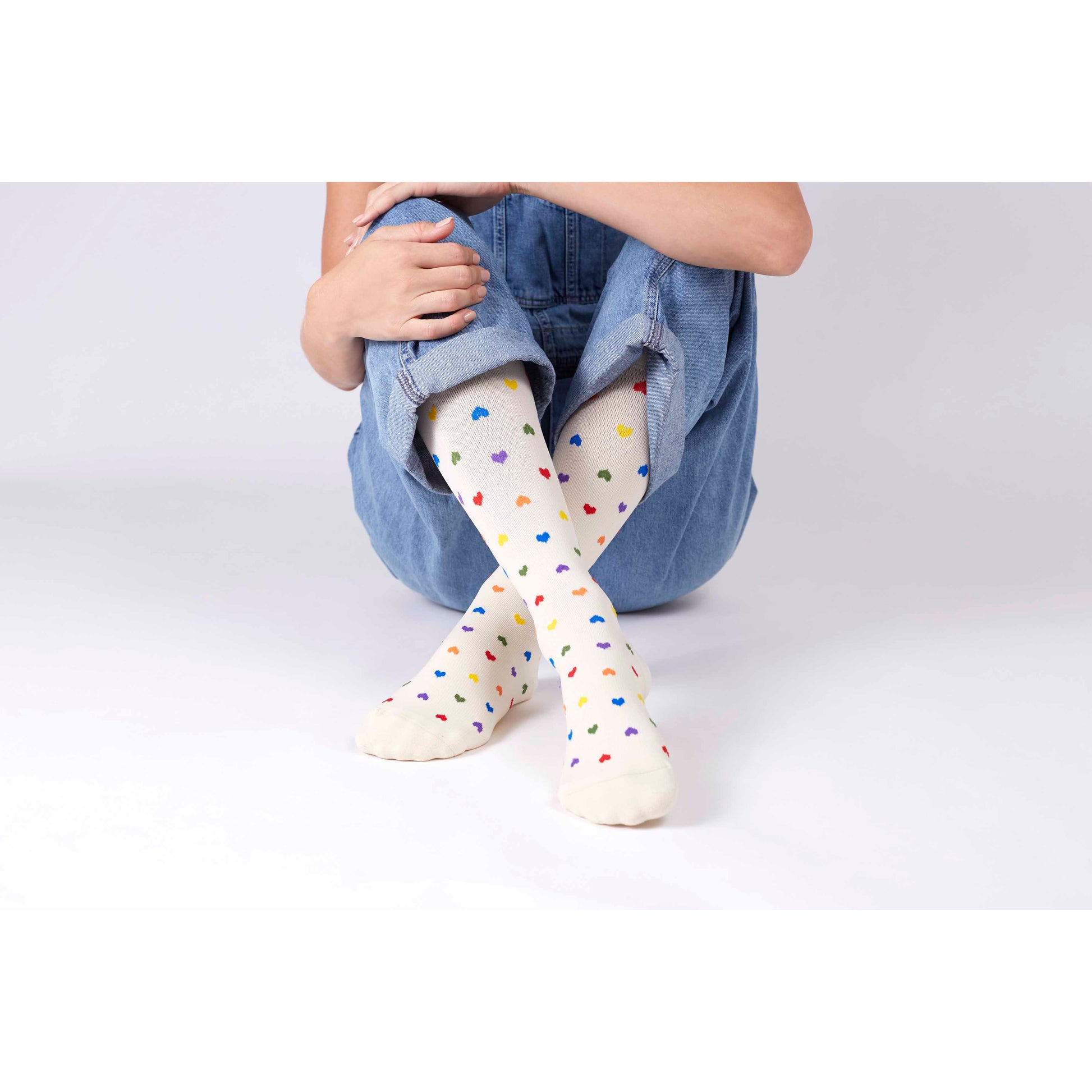 Rejuva Heart Compression Socks 15-20 mmHg