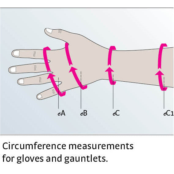 mediven harmony seamless 20-30 mmHg gauntlet